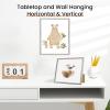 imageupsimples 5x7 Picture Frame Set of 3 Made of High Definition Glass for 5 x 7 Wall and Tabletop Display Thin Border Photo Frames for Home Decor RedGrey