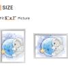 imageupsimples 5x7 Picture Frame Set of 3 Made of High Definition Glass for 5 x 7 Wall and Tabletop Display Thin Border Photo Frames for Home Decor RedSilver