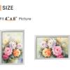 imageupsimples 5x7 Picture Frame Set of 3 Made of High Definition Glass for 5 x 7 Wall and Tabletop Display Thin Border Photo Frames for Home Decor RedSilver