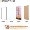 imageupsimples 5x7 Picture Frame Set of 3 Made of High Definition Glass for 5 x 7 Wall and Tabletop Display Thin Border Photo Frames for Home Decor RedWhite