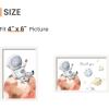 imageupsimples 5x7 Picture Frame Set of 3 Made of High Definition Glass for 5 x 7 Wall and Tabletop Display Thin Border Photo Frames for Home Decor RedWhite