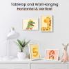 imageupsimples 5x7 Picture Frame Set of 3 Made of High Definition Glass for 5 x 7 Wall and Tabletop Display Thin Border Photo Frames for Home Decor RedWhite