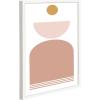 imageupsimples 5x7 Picture Frame Set of 3 Made of High Definition Glass for 5 x 7 Wall and Tabletop Display Thin Border Photo Frames for Home Decor RedWhite