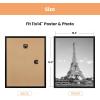 imageupsimples 12x18 Picture Frame White 3 Pack ScratchProof Poster Frames 12 x 18 for Photo Gallery  SlideIn Strips Horizontal or Vertical Wall MountingBlack