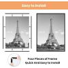 imageupsimples 12x18 Picture Frame White 3 Pack ScratchProof Poster Frames 12 x 18 for Photo Gallery  SlideIn Strips Horizontal or Vertical Wall MountingBlack