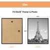 imageupsimples 12x18 Picture Frame White 3 Pack ScratchProof Poster Frames 12 x 18 for Photo Gallery  SlideIn Strips Horizontal or Vertical Wall MountingBlack