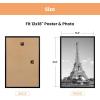 imageupsimples 12x18 Picture Frame White 3 Pack ScratchProof Poster Frames 12 x 18 for Photo Gallery  SlideIn Strips Horizontal or Vertical Wall MountingBlack