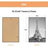 imageupsimples 12x18 Picture Frame White 3 Pack ScratchProof Poster Frames 12 x 18 for Photo Gallery  SlideIn Strips Horizontal or Vertical Wall MountingBlack