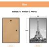 imageupsimples 12x18 Picture Frame White 3 Pack ScratchProof Poster Frames 12 x 18 for Photo Gallery  SlideIn Strips Horizontal or Vertical Wall MountingBlack