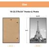 imageupsimples 12x18 Picture Frame White 3 Pack ScratchProof Poster Frames 12 x 18 for Photo Gallery  SlideIn Strips Horizontal or Vertical Wall MountingBlack
