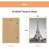 imageupsimples 12x18 Picture Frame White 3 Pack ScratchProof Poster Frames 12 x 18 for Photo Gallery  SlideIn Strips Horizontal or Vertical Wall MountingGold