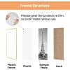 imageupsimples 12x18 Picture Frame White 3 Pack ScratchProof Poster Frames 12 x 18 for Photo Gallery  SlideIn Strips Horizontal or Vertical Wall MountingGold