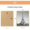 imageupsimples 12x18 Picture Frame White 3 Pack ScratchProof Poster Frames 12 x 18 for Photo Gallery  SlideIn Strips Horizontal or Vertical Wall MountingGold