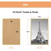 imageupsimples 12x18 Picture Frame White 3 Pack ScratchProof Poster Frames 12 x 18 for Photo Gallery  SlideIn Strips Horizontal or Vertical Wall MountingGold