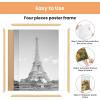 imageupsimples 12x18 Picture Frame White 3 Pack ScratchProof Poster Frames 12 x 18 for Photo Gallery  SlideIn Strips Horizontal or Vertical Wall MountingNatural