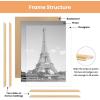 imageupsimples 12x18 Picture Frame White 3 Pack ScratchProof Poster Frames 12 x 18 for Photo Gallery  SlideIn Strips Horizontal or Vertical Wall MountingNatural