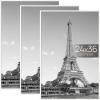 imageupsimples 12x18 Picture Frame White 3 Pack ScratchProof Poster Frames 12 x 18 for Photo Gallery  SlideIn Strips Horizontal or Vertical Wall MountingWhite