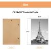 imageupsimples 12x18 Picture Frame White 3 Pack ScratchProof Poster Frames 12 x 18 for Photo Gallery  SlideIn Strips Horizontal or Vertical Wall MountingWhite