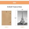 imageupsimples 12x18 Picture Frame White 3 Pack ScratchProof Poster Frames 12 x 18 for Photo Gallery  SlideIn Strips Horizontal or Vertical Wall MountingWhite