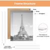 imageupsimples 12x18 Picture Frame White 3 Pack ScratchProof Poster Frames 12 x 18 for Photo Gallery  SlideIn Strips Horizontal or Vertical Wall MountingWhite