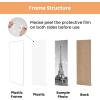 imageupsimples 12x18 Picture Frame White 3 Pack ScratchProof Poster Frames 12 x 18 for Photo Gallery  SlideIn Strips Horizontal or Vertical Wall MountingWhite