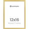 imageupsimples 11x17 Picture Frame Wall Gallery Photo Frames with Engineered Wood Brown 1 PackGold