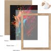 imageupsimples 11x17 Picture Frame Wall Gallery Photo Frames with Engineered Wood Brown 1 PackRustic Brown