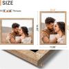 imageupsimples 11x17 Picture Frame Wall Gallery Photo Frames with Engineered Wood Brown 1 PackRustic Brown