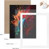 imageupsimples 11x17 Picture Frame Wall Gallery Photo Frames with Engineered Wood Brown 1 PackWhite