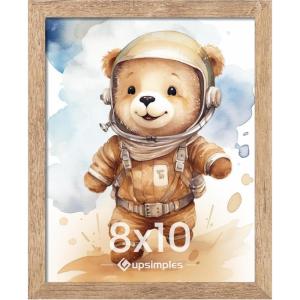 imageupsimples 11x17 Picture Frame Wall Gallery Photo Frames with Engineered Wood Brown 1 PackRustic Brown