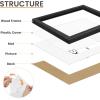 imageupsimples 8x10 Picture Frame Natural Solid Wooden Picture Frames Display 5x7 with Mat or 8 x 10 Without Mat Wall or Tabletop 1 Pack NaturalBlack