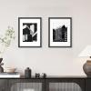 imageupsimples 8x10 Picture Frame Natural Solid Wooden Picture Frames Display 5x7 with Mat or 8 x 10 Without Mat Wall or Tabletop 1 Pack NaturalBlack