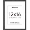 imageupsimples 8x10 Picture Frame Natural Solid Wooden Picture Frames Display 5x7 with Mat or 8 x 10 Without Mat Wall or Tabletop 1 Pack NaturalBlack