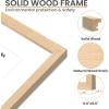 imageupsimples 8x10 Picture Frame Natural Solid Wooden Picture Frames Display 5x7 with Mat or 8 x 10 Without Mat Wall or Tabletop 1 Pack NaturalNatural
