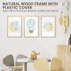 imageupsimples 8x10 Picture Frame Natural Solid Wooden Picture Frames Display 5x7 with Mat or 8 x 10 Without Mat Wall or Tabletop 1 Pack NaturalNatural