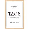 imageupsimples 8x10 Picture Frame Natural Solid Wooden Picture Frames Display 5x7 with Mat or 8 x 10 Without Mat Wall or Tabletop 1 Pack NaturalNatural