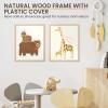 imageupsimples 8x10 Picture Frame Natural Solid Wooden Picture Frames Display 5x7 with Mat or 8 x 10 Without Mat Wall or Tabletop 1 Pack NaturalNatural