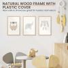 imageupsimples 8x10 Picture Frame Natural Solid Wooden Picture Frames Display 5x7 with Mat or 8 x 10 Without Mat Wall or Tabletop 1 Pack NaturalNatural