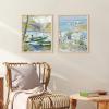 imageupsimples 8x10 Picture Frame Natural Solid Wooden Picture Frames Display 5x7 with Mat or 8 x 10 Without Mat Wall or Tabletop 1 Pack NaturalNatural
