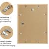 imageupsimples 8x10 Picture Frame Natural Solid Wooden Picture Frames Display 5x7 with Mat or 8 x 10 Without Mat Wall or Tabletop 1 Pack NaturalNatural