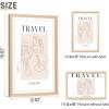 imageupsimples 8x10 Picture Frame Natural Solid Wooden Picture Frames Display 5x7 with Mat or 8 x 10 Without Mat Wall or Tabletop 1 Pack NaturalNatural