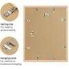 imageupsimples 8x10 Picture Frame Natural Solid Wooden Picture Frames Display 5x7 with Mat or 8 x 10 Without Mat Wall or Tabletop 1 Pack NaturalNatural