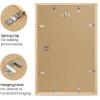 imageupsimples 8x10 Picture Frame Natural Solid Wooden Picture Frames Display 5x7 with Mat or 8 x 10 Without Mat Wall or Tabletop 1 Pack NaturalNatural