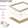 imageupsimples 8x10 Picture Frame Natural Solid Wooden Picture Frames Display 5x7 with Mat or 8 x 10 Without Mat Wall or Tabletop 1 Pack NaturalWhite