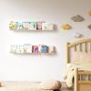 imageupsimples 2 Pack 355x55 Inches Acrylic Shelves for Wall Storage Floating Bookshelves for Kids Display Shelf Organizer for Bathroom Bedroom Living Room Kitchen Clear2