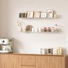 imageupsimples 2 Pack 355x55 Inches Acrylic Shelves for Wall Storage Floating Bookshelves for Kids Display Shelf Organizer for Bathroom Bedroom Living Room Kitchen Clear2