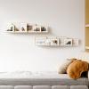 imageupsimples 2 Pack 355x55 Inches Acrylic Shelves for Wall Storage Floating Bookshelves for Kids Display Shelf Organizer for Bathroom Bedroom Living Room Kitchen Clear2