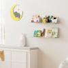 imageupsimples 2 Pack 355x55 Inches Acrylic Shelves for Wall Storage Floating Bookshelves for Kids Display Shelf Organizer for Bathroom Bedroom Living Room Kitchen Clear2