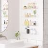 imageupsimples 2 Pack 355x55 Inches Acrylic Shelves for Wall Storage Floating Bookshelves for Kids Display Shelf Organizer for Bathroom Bedroom Living Room Kitchen Clear6