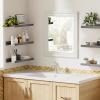 imageupsimples Floating Shelves for Wall Wall Shelves for Decor Storage Set of 6 Wall Mounted Wood Shelves for Bedroom Living Room Bathroom Kitchen 236 inch Long Picture Ledge Shelves WhiteGrey